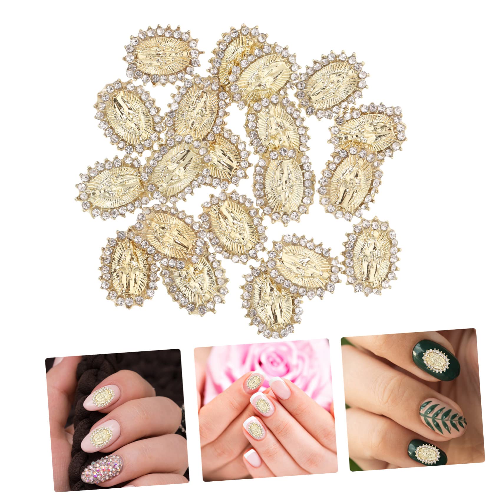 5 Set Ciondoli Per Unghie Decorazioni Religiose Per Nail Art Accessori Brillanti Per Creazioni Uniche E Divertenti Condividere Famiglia 20 Pezzi * 5