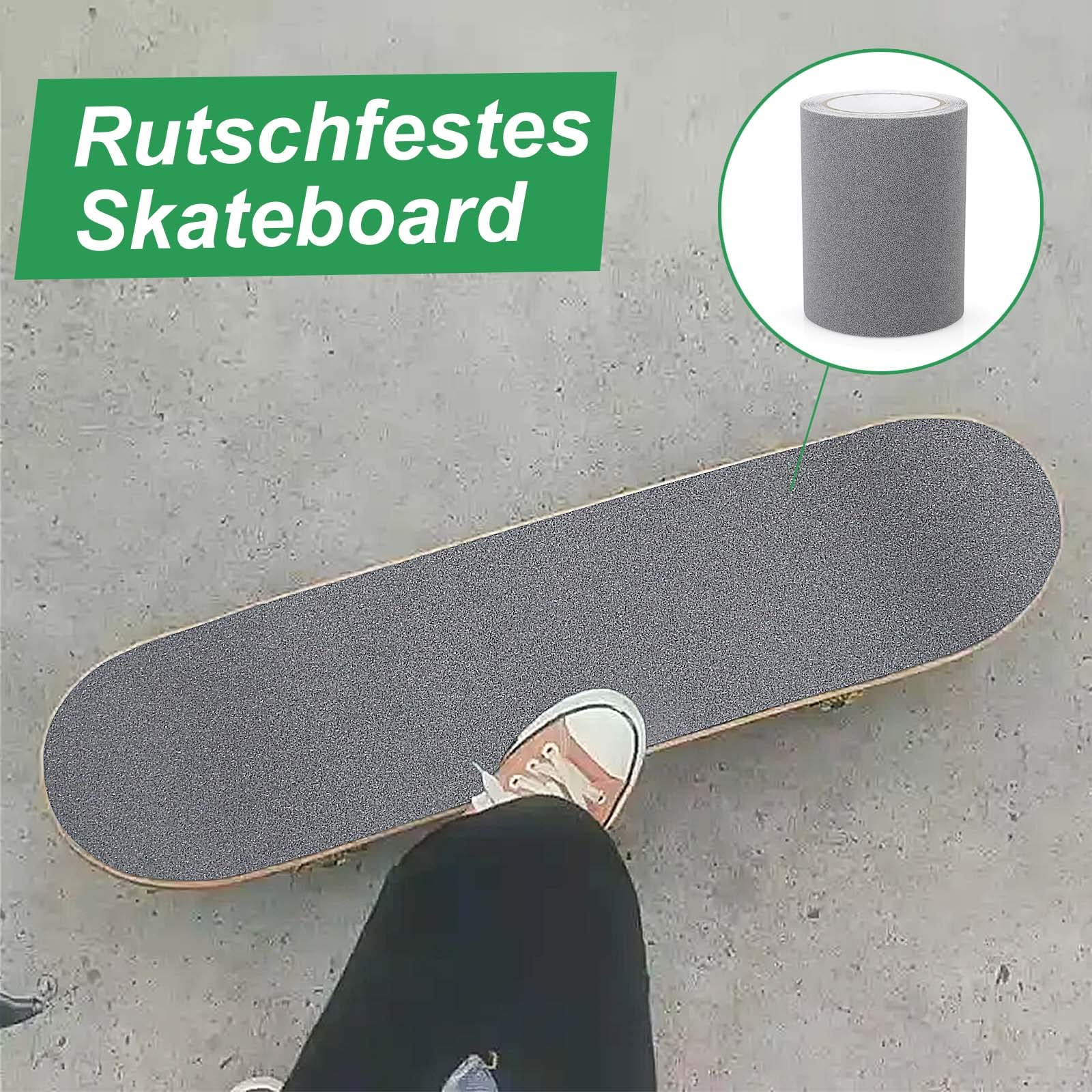 BOMEI PACK Bande antidérapante pour escalier, skateboard, 250 mm x 5 m, bande de traction solide, marche de sécurité antidérapante, marches de sécurité antidérapantes pour l'intérieur et l'extérieur