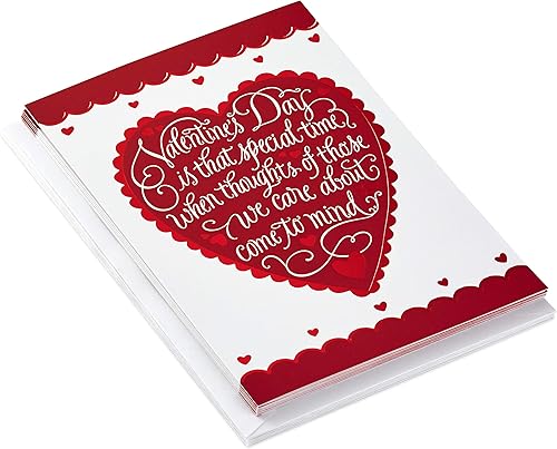 Miniatura 9 de Hallmark Paquete de tarjetas del día de San Valentín, tarjetas del día de Galentines (Thinking of You, 4 tarjetas con sobres)
