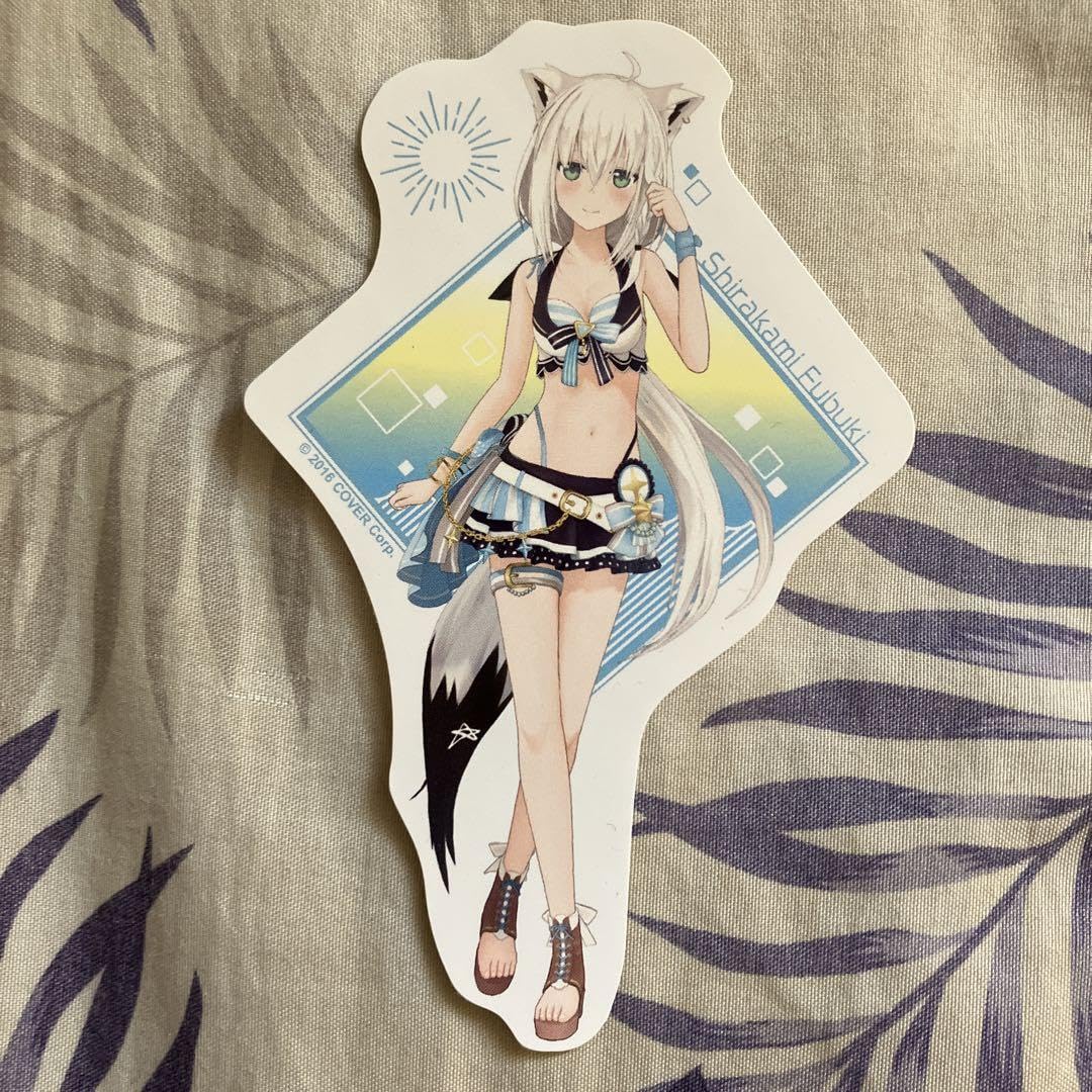 Amazon.co.jp: 1期生 白上フブキ水着ver ダイカットステッカー O39J