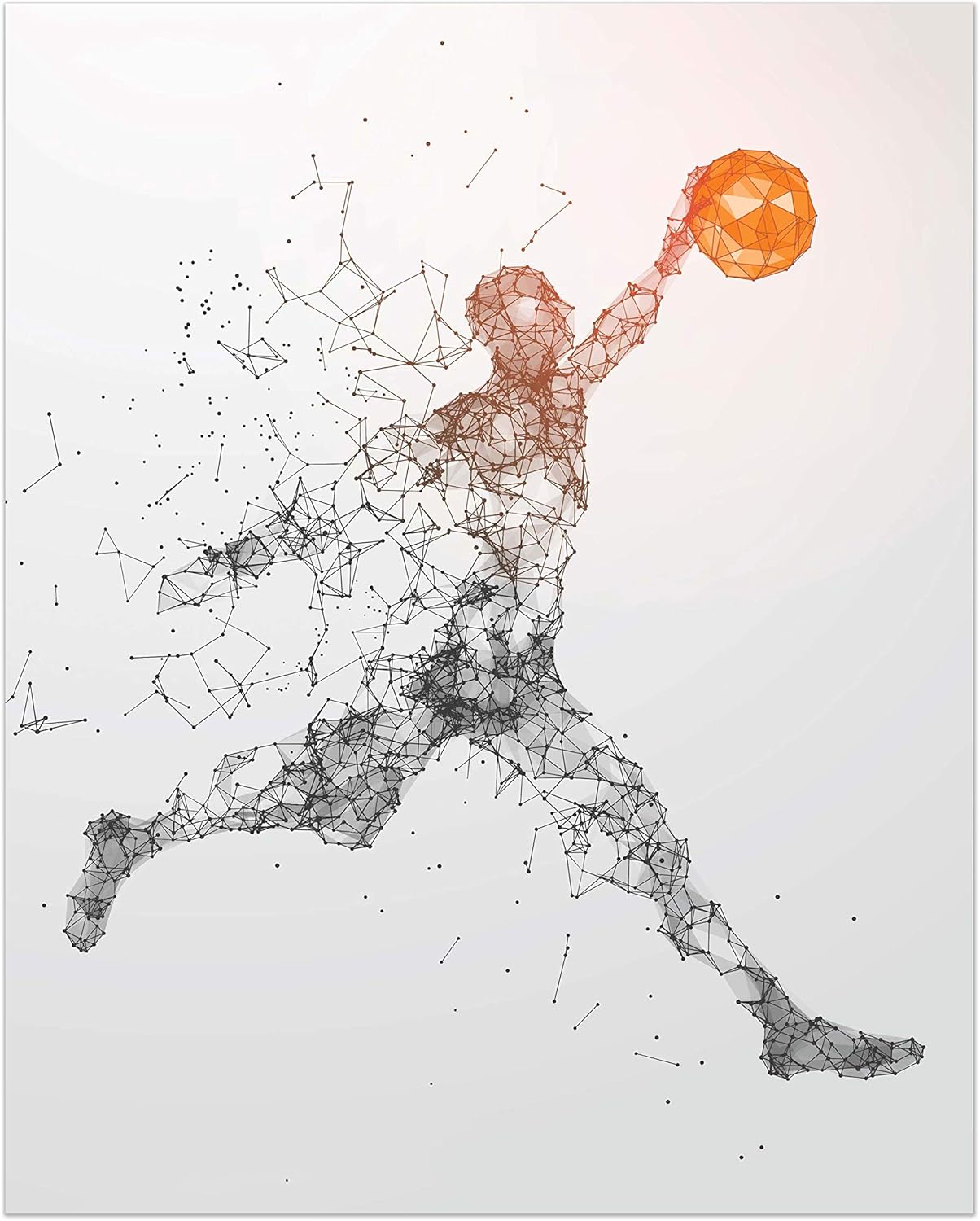 Basketball Wall Art Prints - Set of 4 (8x10) Unframed Basketball Posters - Basketball Room Decor For Men Kids Teenagers - Basketball Poster Set For Bedroom Man Cave - Basketball Wall Decor - Basketball Boys Bedroom Decor : Sports & Outdoors