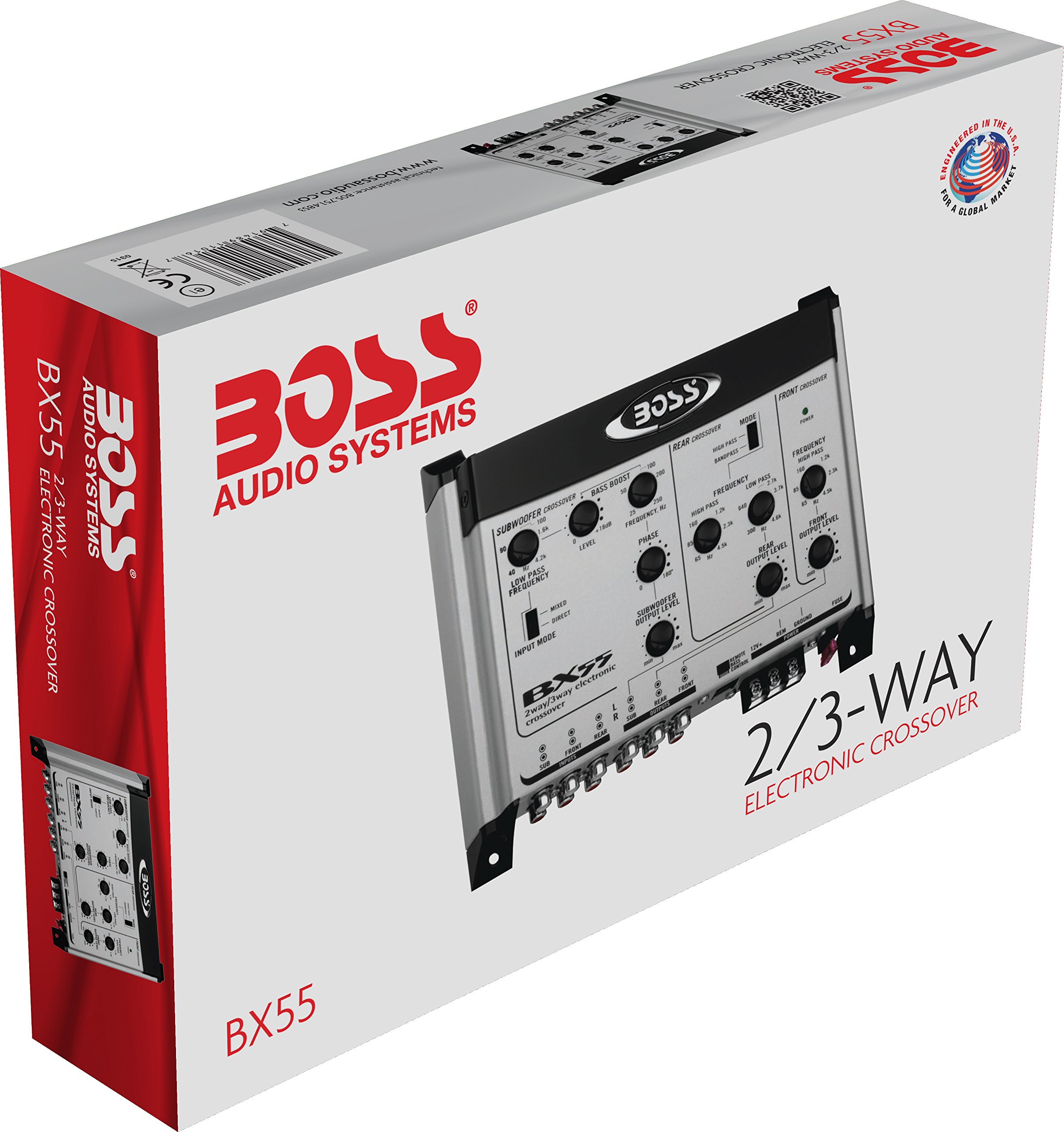 Crossover BOSS BX55 - Per Impianto Auto, Con Controllo Subwoofer E Filtri Regolabili