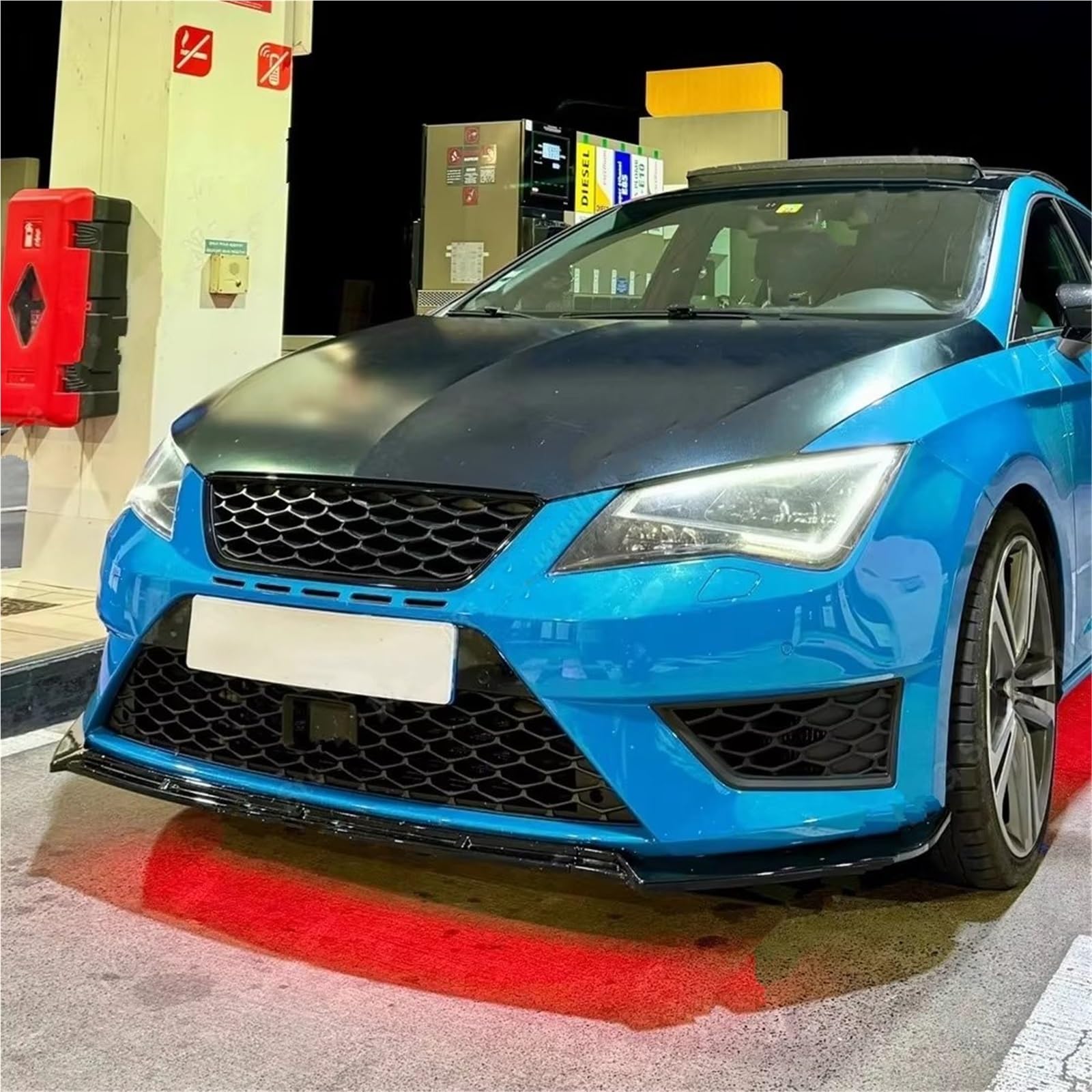 Parachoques Delantero Coche Spoiler Separador Labios Parachoques Delantero Difusor para Seat para Leon 3 MK3 5F para TDI para TSI ST para Cupra 12-16 Kit Tuning Kit lip(Type C)