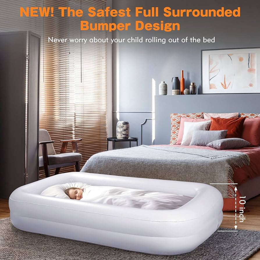 クイーン Amazon.com: USHMA Toddler Travel Bed [4-Side] | Reversible 2