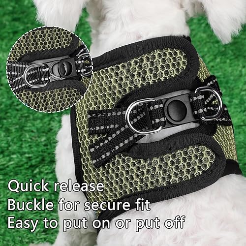 Miniatura 8 de Arnés para perro, arnés de malla cómoda para perro, arnés Vesr extra pequeño para mascotas, arnés acolchado suave y ligero para gato, perrito,
