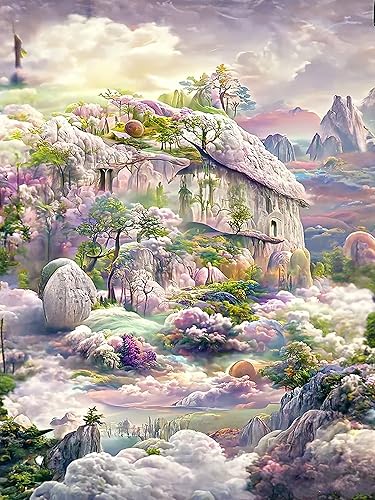 Miniatura 1 de Lunyloer Pintura de diamante 5D, kits de pintura de diamantes para adultos principiantes, pintura de puntos de diamante de taladro completo, pintura