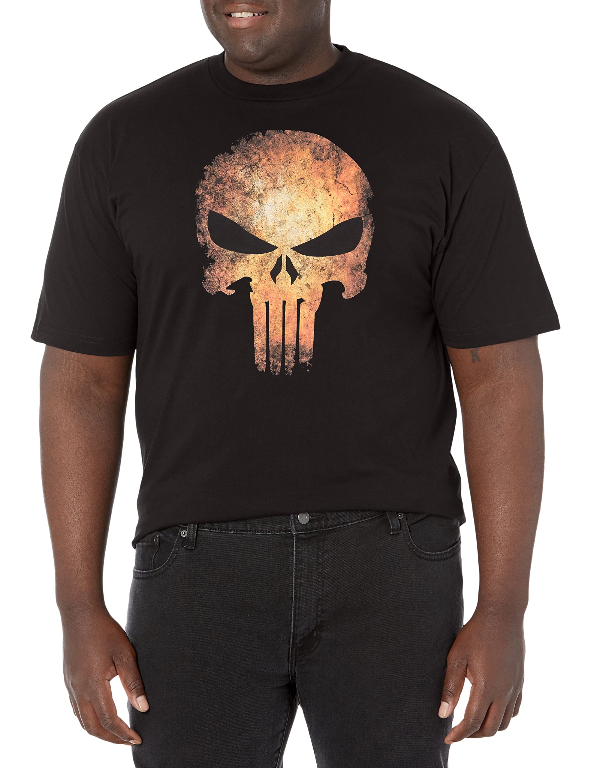 Marvel mens Punisher Realskull T-Shirt