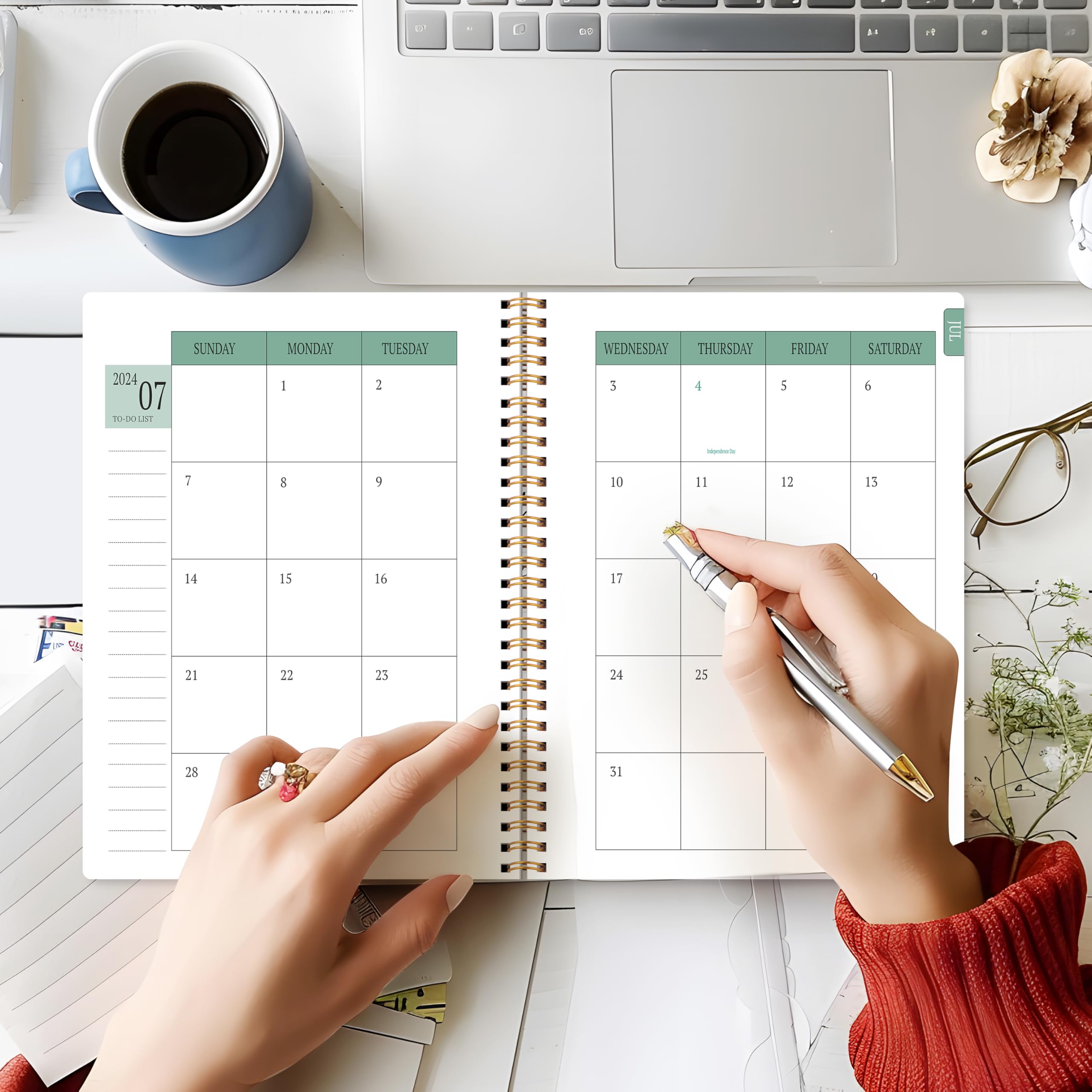 Planner per insegnanti 2024-2025, planner settimanale e mensile per insegnanti anno accademico 2024-2025, luglio 2024-giugno 2025, 19,8 x 24,9 cm, 2024-2025, agenda per insegnanti, con rilegatura a
