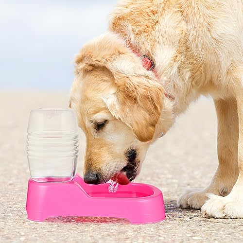 Miniatura 5 de Mipcase Puppy Supplies - Comedero de agua para perros, dispensador de agua para perros, grande, dispensador automático de agua para alimentos para