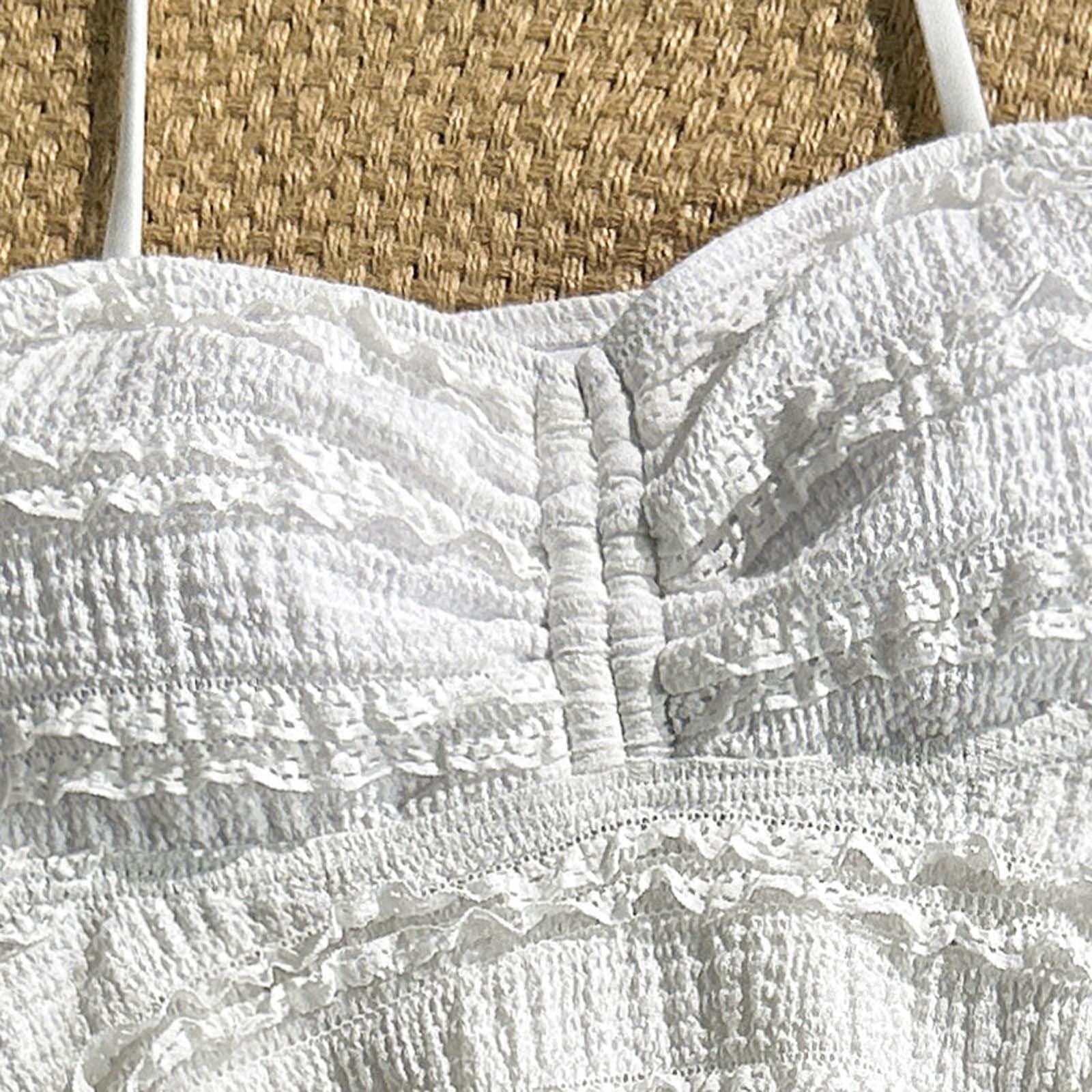 Costume da bagno estivo per bambini, ad alta elasticità, a costine, testurizzato, tankini, due pezzi, costume da bagno per bambini da 7 a 14 anni, spiaggia