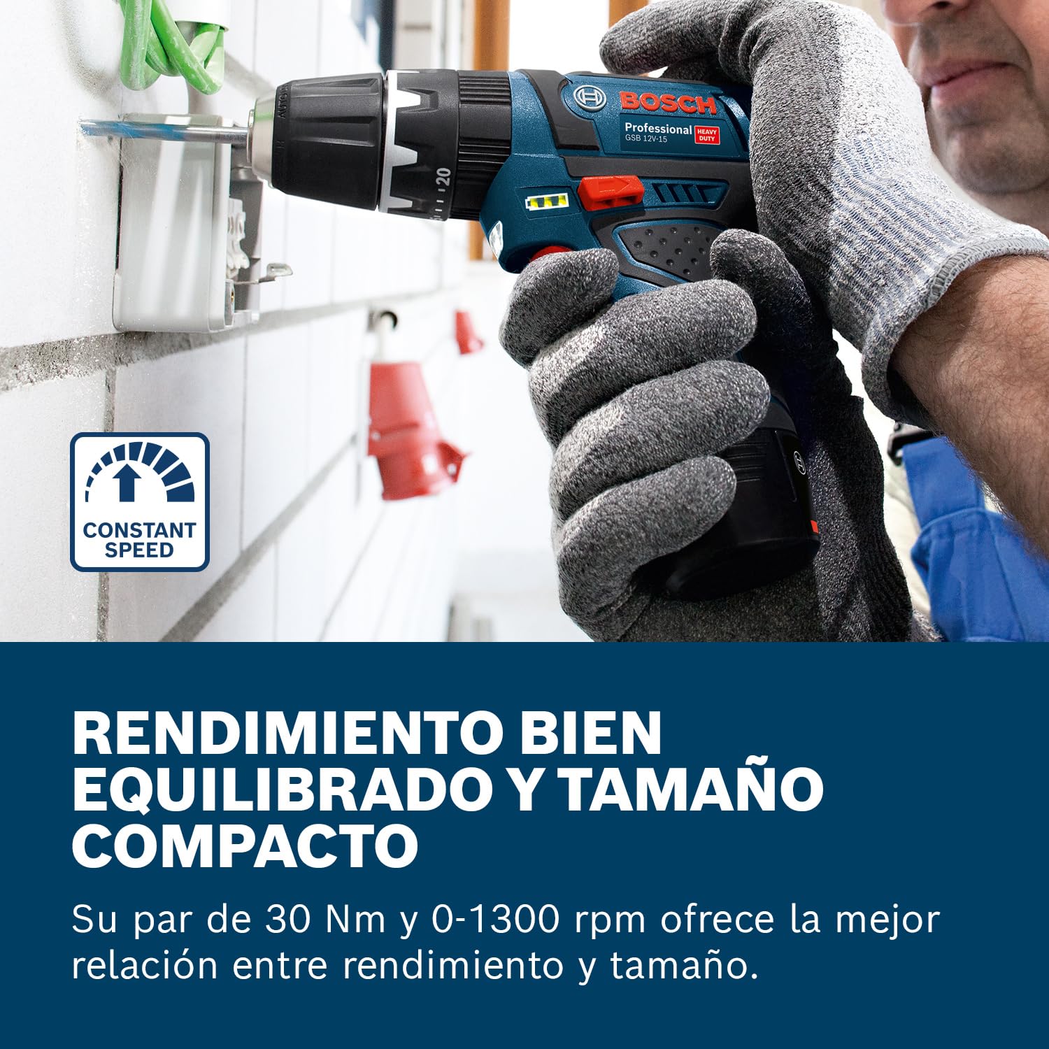 Bosch Professional 12V System taladro percusión batería GSB 12V-15 (Ø broca madera máx.: 19 mm, incl. 2 baterías 2.0Ah+cargador, 2 sets brocas, 1 set puntas, bolsa herramientas) - Set exclusivo Amazon