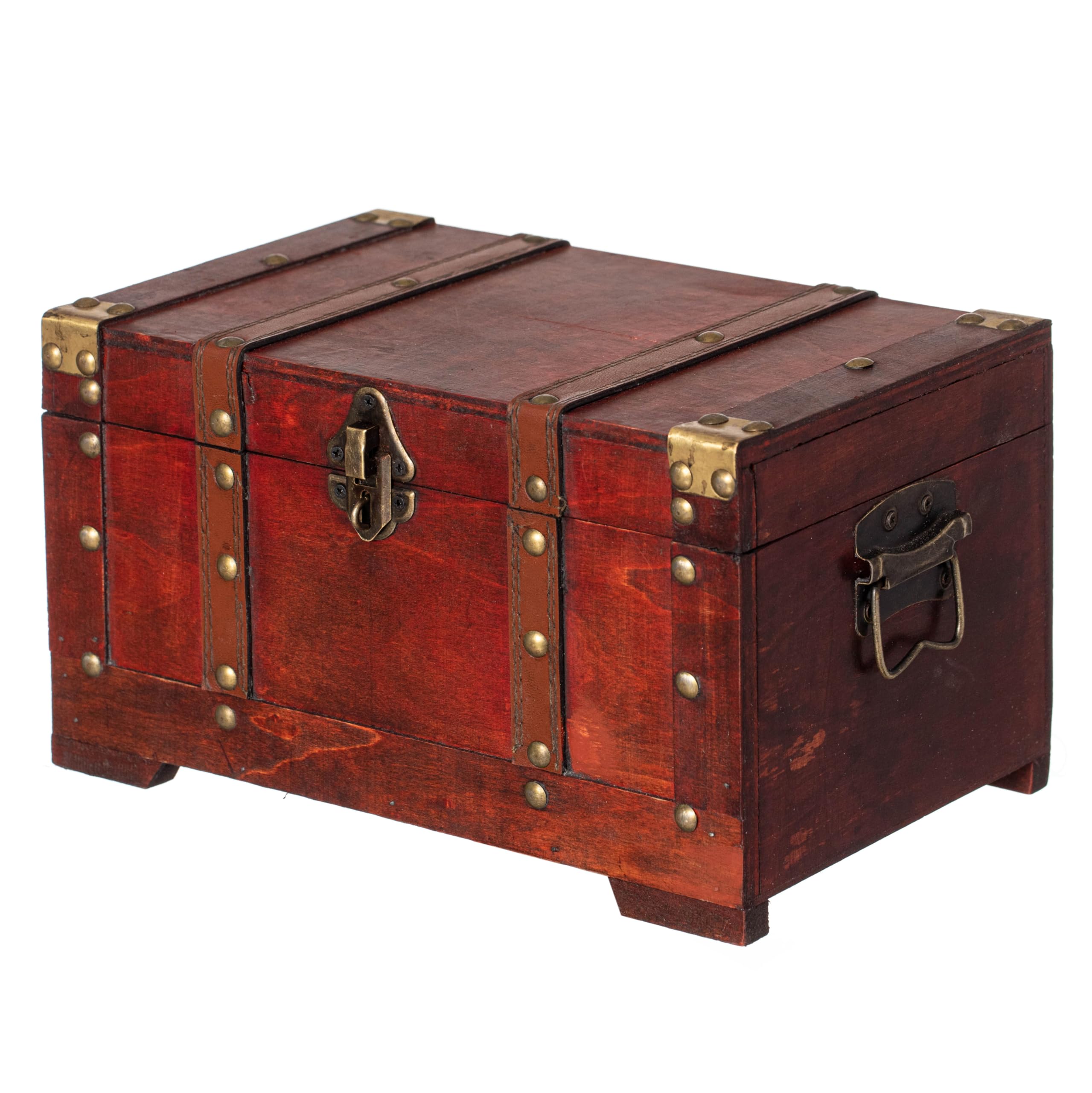 Multi-Function Vintage-Inspired Small Wooden Storage Box and
