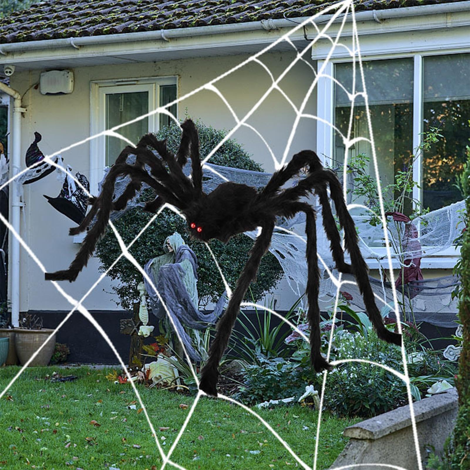 Decorazioni Di Halloween Per Esterni Gigante Spaventoso Riutilizzabile Con | 7 m Ornamenti Cortile Spaventosi Per Sentiero Prato Piscina Albero Finestra