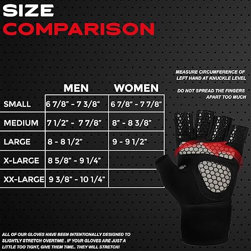 Miniatura 7 de No-Rip Workout Gloves for Men&Women, Weight Lifting Gloves for Men&Women with Wrist Support, Extra Grip, Full Palm Protection for Weight Lifting