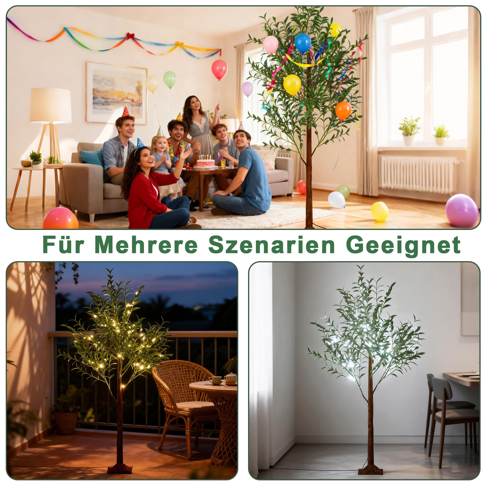 Künstlicher Olivenbaum 150 Cm Mit Topf | Olivenbau Produktbild-Vorschau 2