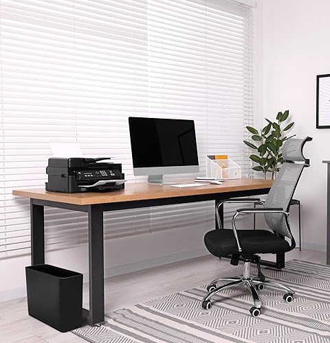 Miniatura 4 de Essentra Home Bote de basura rectangular para oficina en casa, dormitorio, baño, cocina, 2.4 galones, capacidad de 9 litros, cabe en espacios