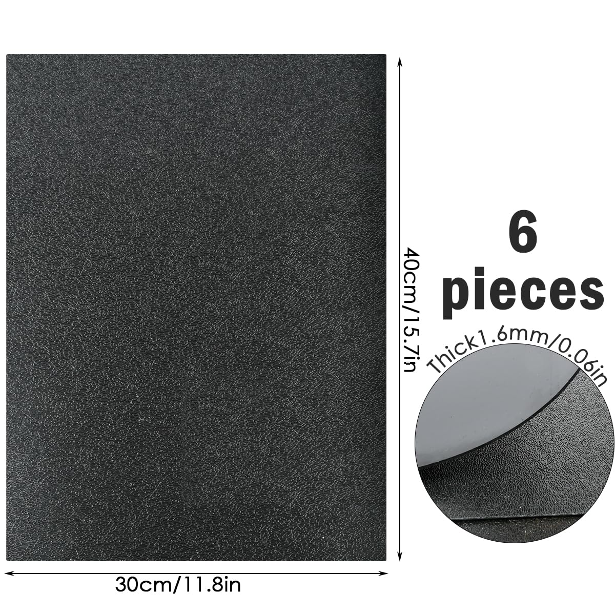 Black ABS Plastic Sheets - DIY Projects & Crafts -2