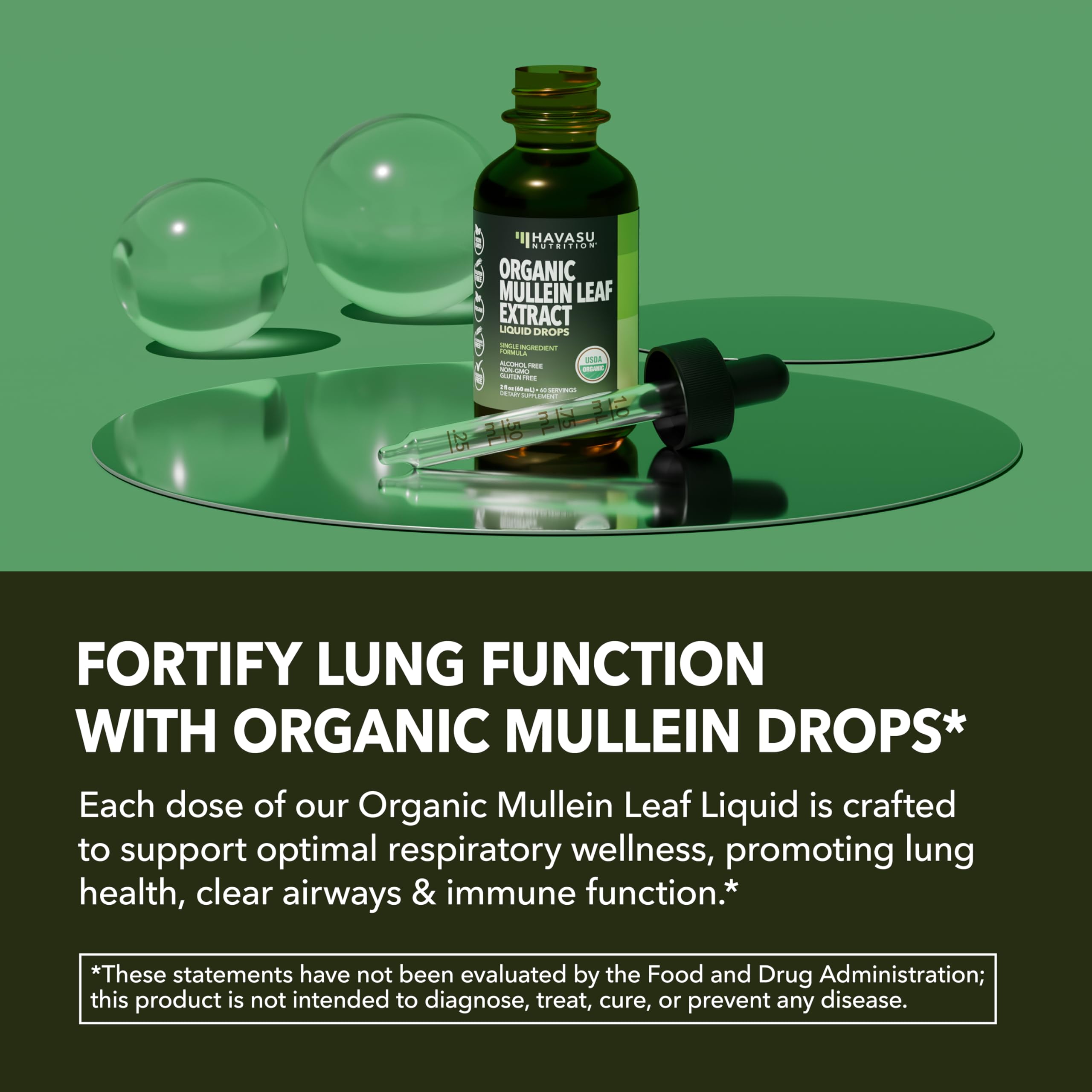 Mullein Drops for Lungs, Organic Liquid Mullein Leaf Extract, 2 Fl Oz — Amazon image 4