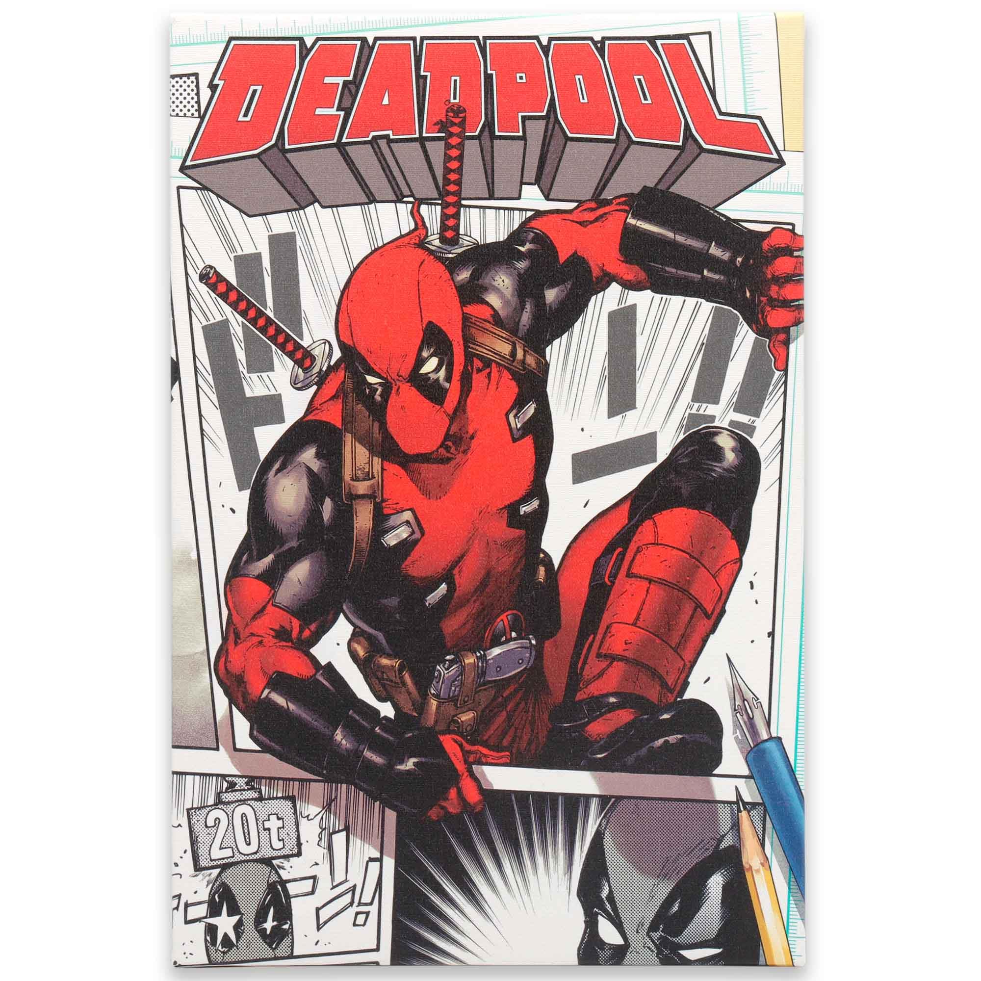Marvel Deadpool Comic Strip Gallery Wrapped