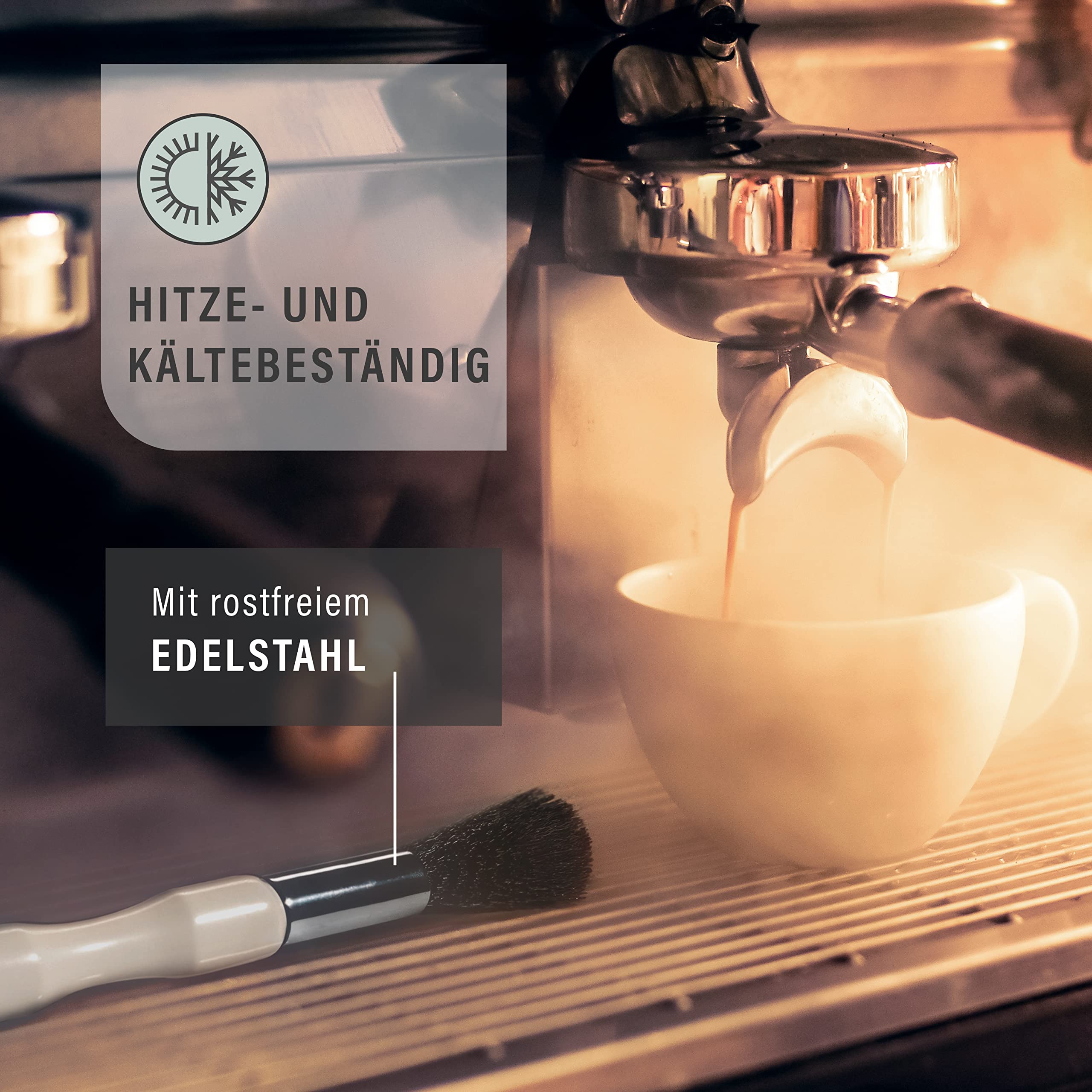 Pennello Per Pulizia Macchina Caffè - Vegano, Per Portafiltri E Macinacaffè, Design Moderno - Foto 9