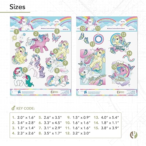 Miniatura 3 de Desert Cactus My Little Pony Stickers – 15 calcomanías de vinilo para laptop, botella de agua para automóvil, decoración de álbum de recortes,