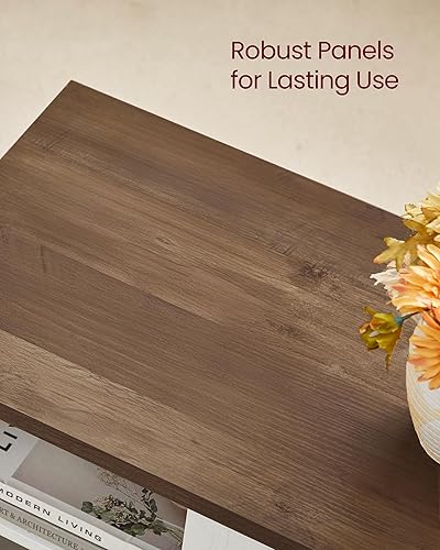 Miniatura 4 de VASAGLE Soporte de TV de granja para televisores de hasta 65 pulgadas, centro de entretenimiento con armarios de almacenamiento y puertas corredizas