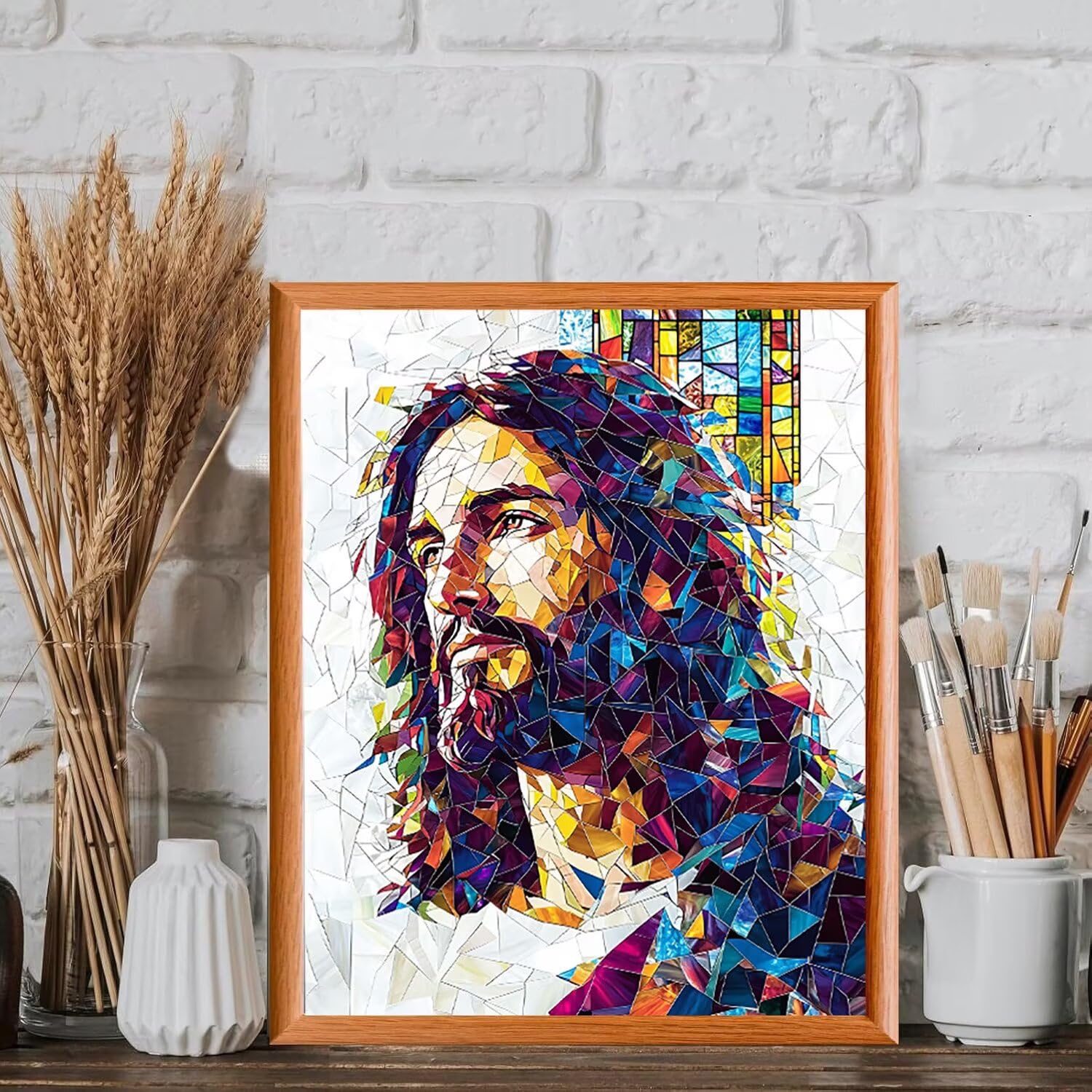 WEISHIWE Jezus Maluj według cyfr dorosłych, 60x80cm w-1046