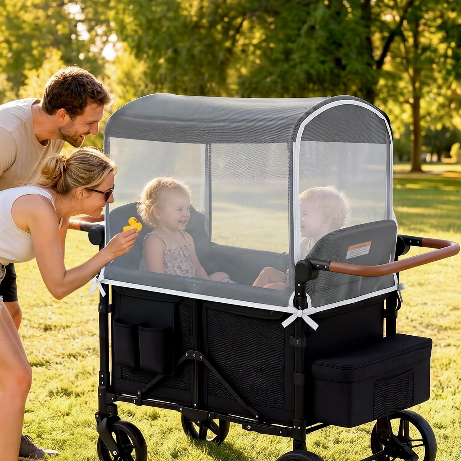 Orzbow Mosquito Net for Baby Stroller Wagon, White