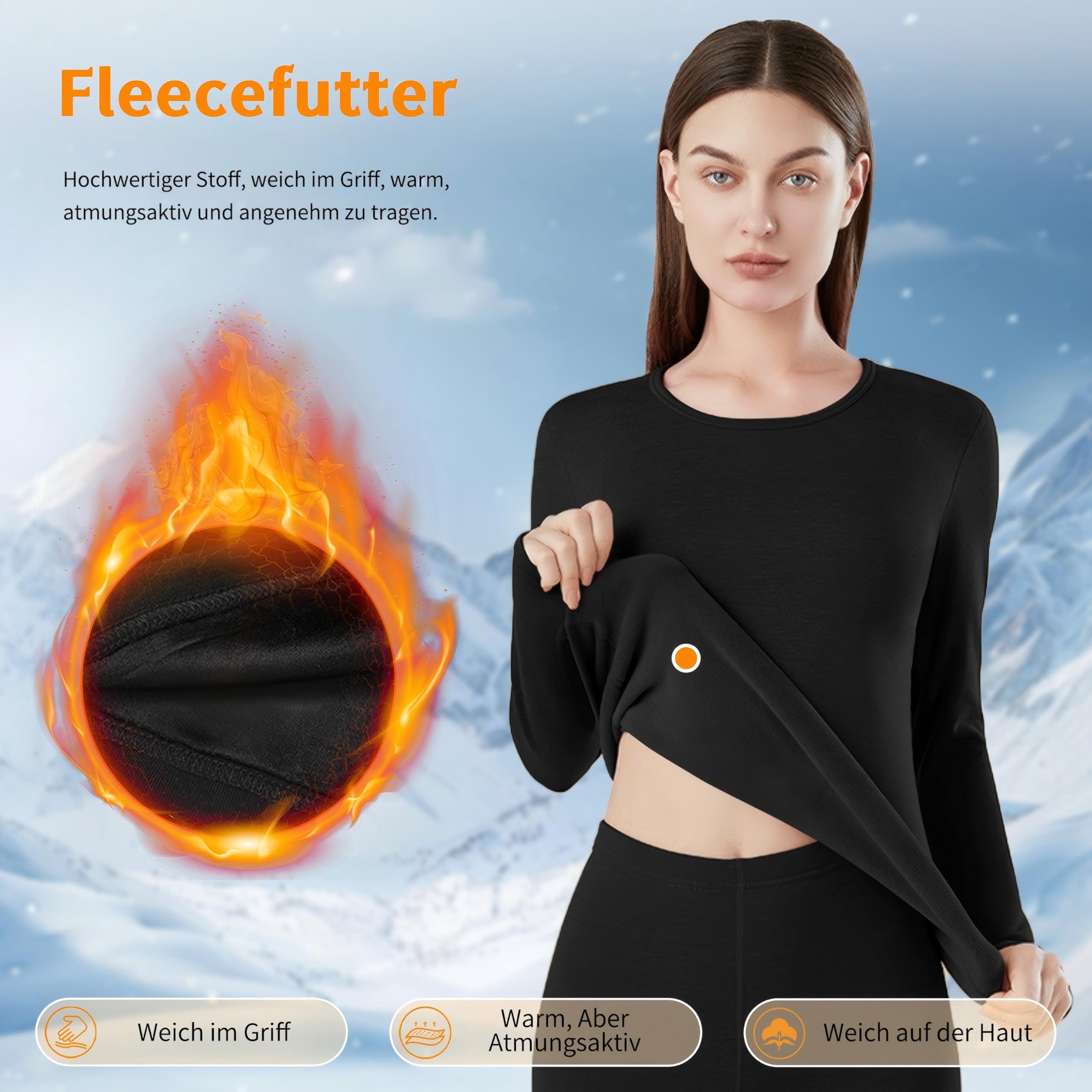 Beheizbare Unterwäsche Herren Damen, USB-Thermo Unterhemd mit Akku, 16 Zonen, Thermounterwäsche Beheizbare Oberteil für Joggen