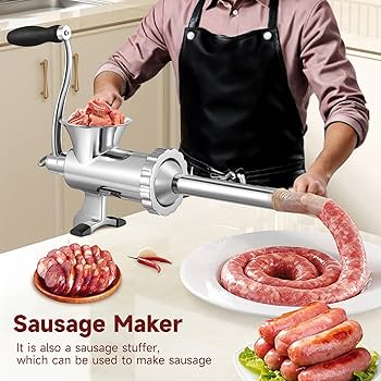 72'' Steel Manual Meat Grinder Hand Crank Food Chopper