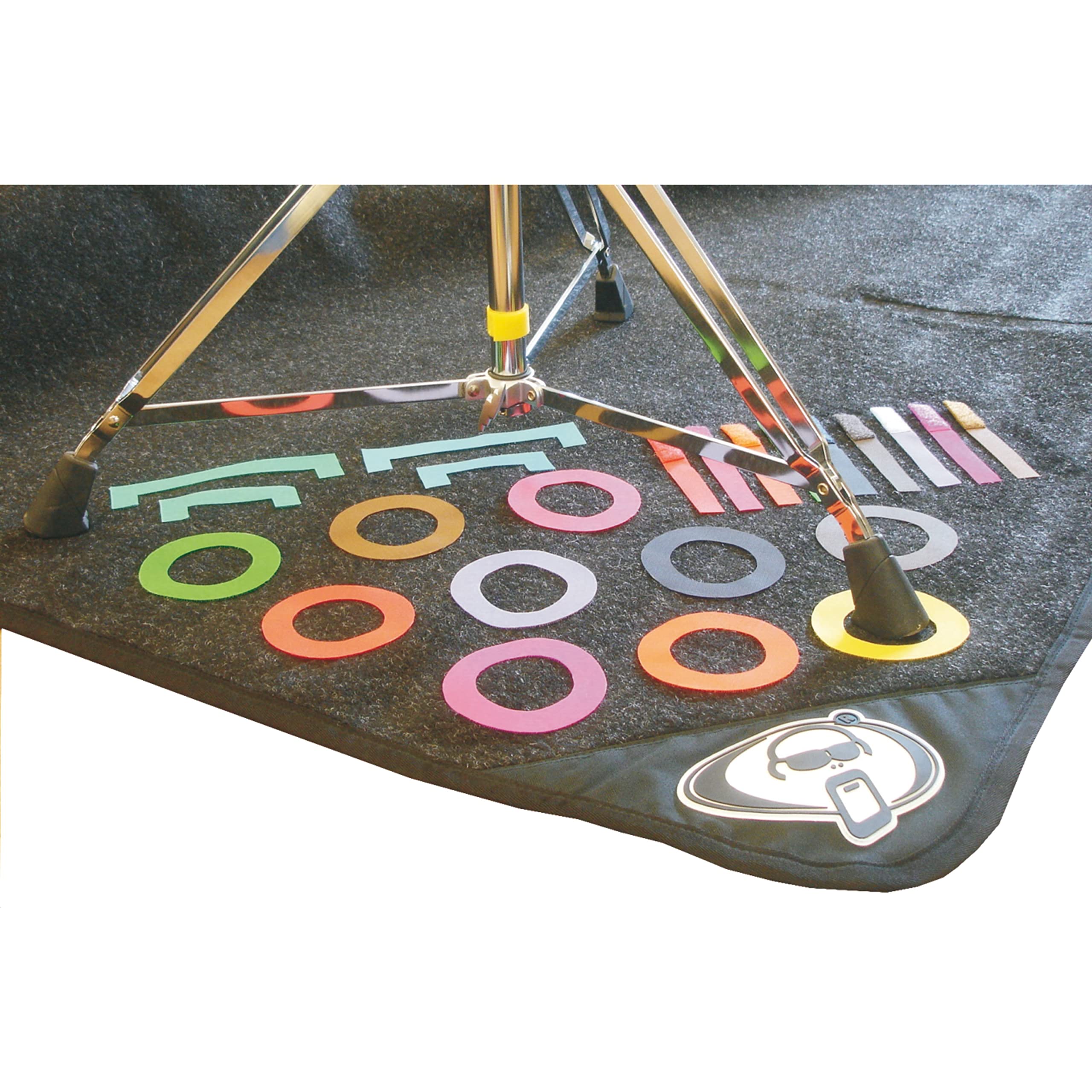 Protection Racket Drum Mat Coloured Markers