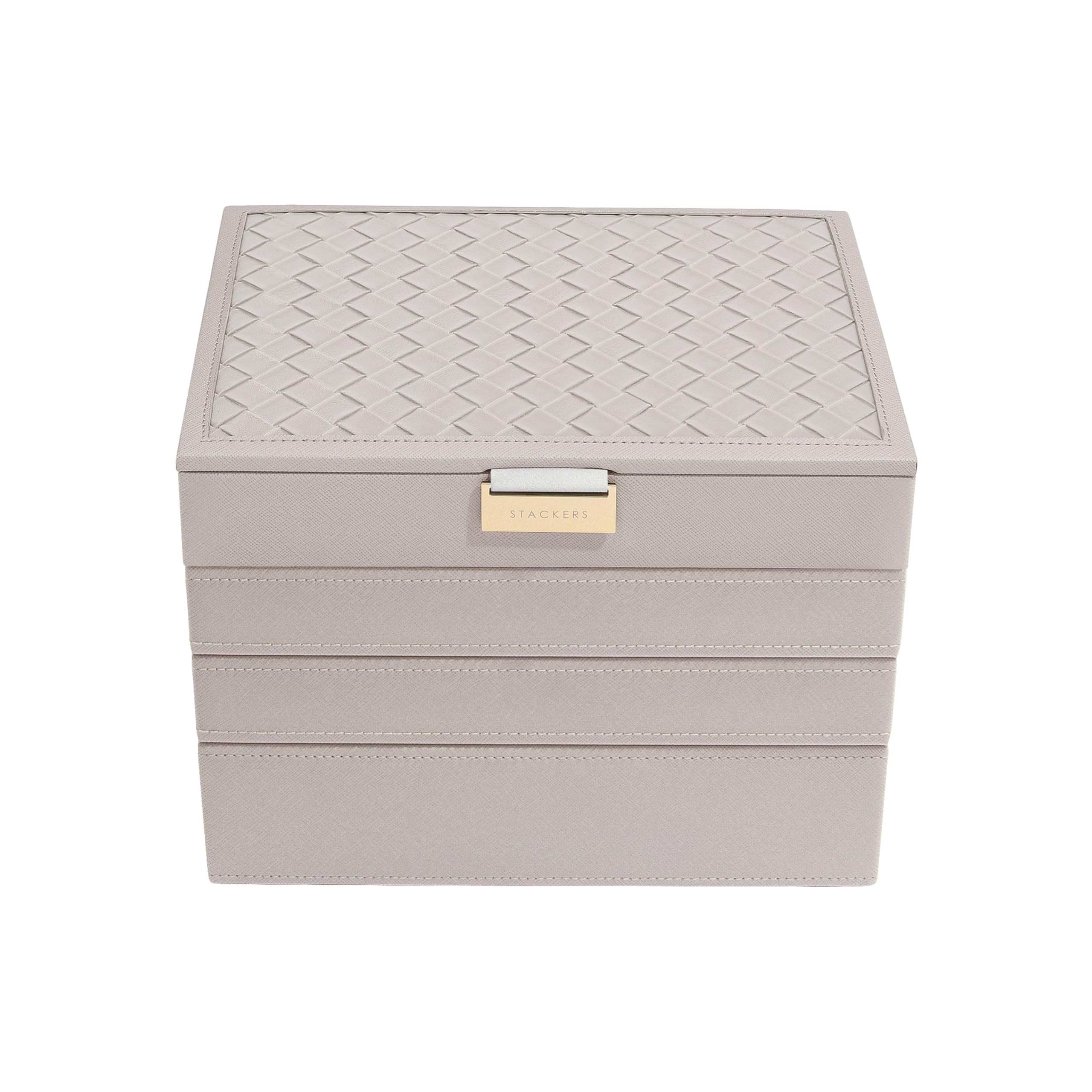 Stackers Taupe Woven Classic Set Of 4