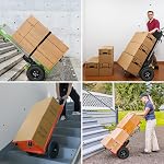 880lb Electric Stair Climbing Hand Trucks Dolly Cart for Moving, Heavy Duty Stair Climber Cart 1200W Powered Stair Climbing Hand Truck, Green