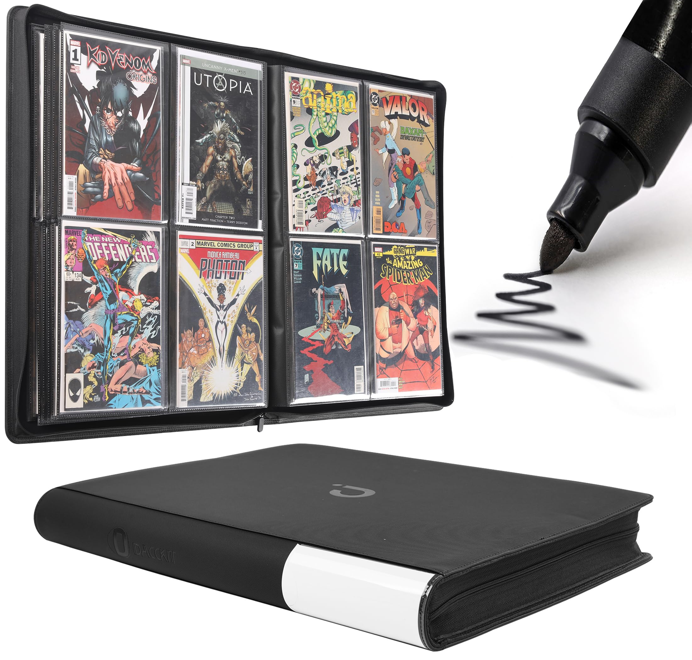 Amazon.com: D DACCKIT Premium Comic Binder - Holds 96 Comics