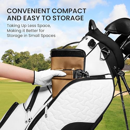 Miniatura 77 de FINGER TEN Bolsa para palos de golf, mini, ligera, para hombres, mujeres, mujeres, niños, con/sin bolsa de bola, portátil para campo de conducción