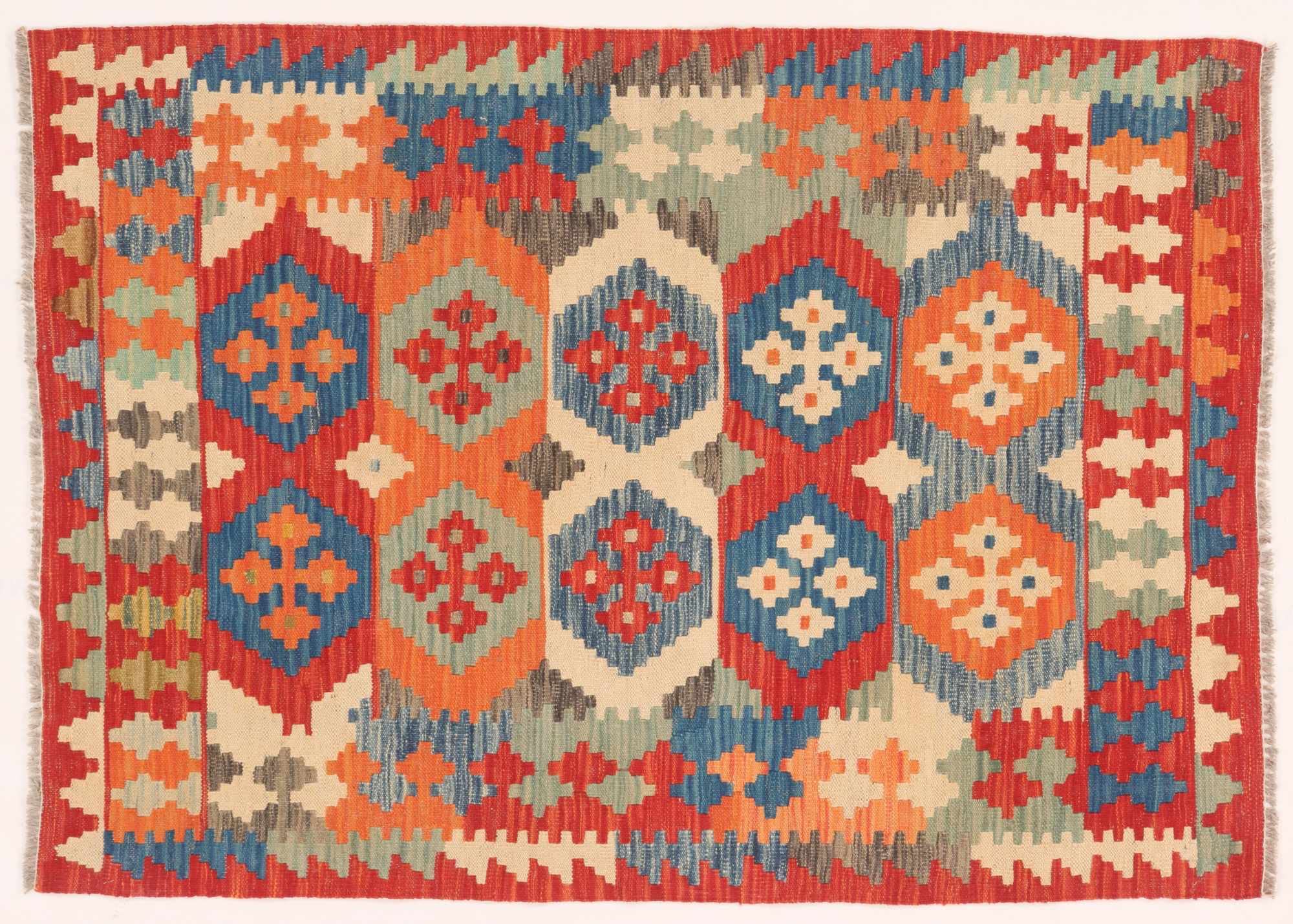 Tapis fait main Afghan Maimana Kelim pour une maison vivante