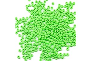 Gxueshan 1000 Pcs Acrylic Pony Beads for DIY Jewelry Making