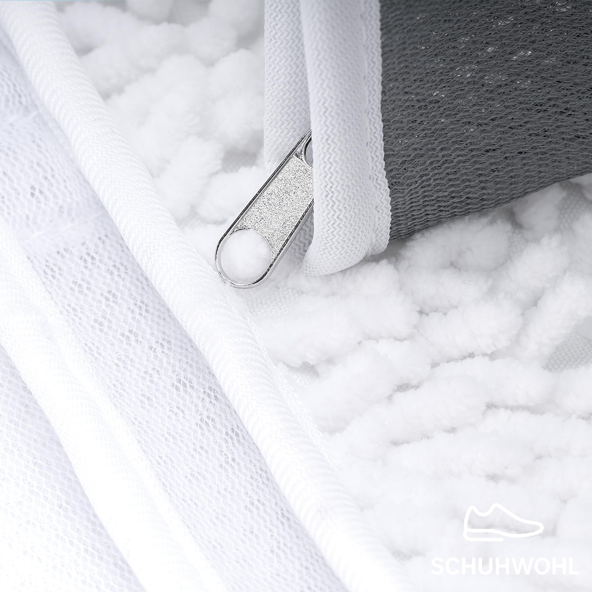 Schuhwaschbeutel XL, inkl. Sohlenreinigungsfunktion, extra leise | Wäschesack für Schuhe & Sneaker, Extra Reinigungsfach für Sohlen, 360 Grad rundum Reinigung, Extra leise
