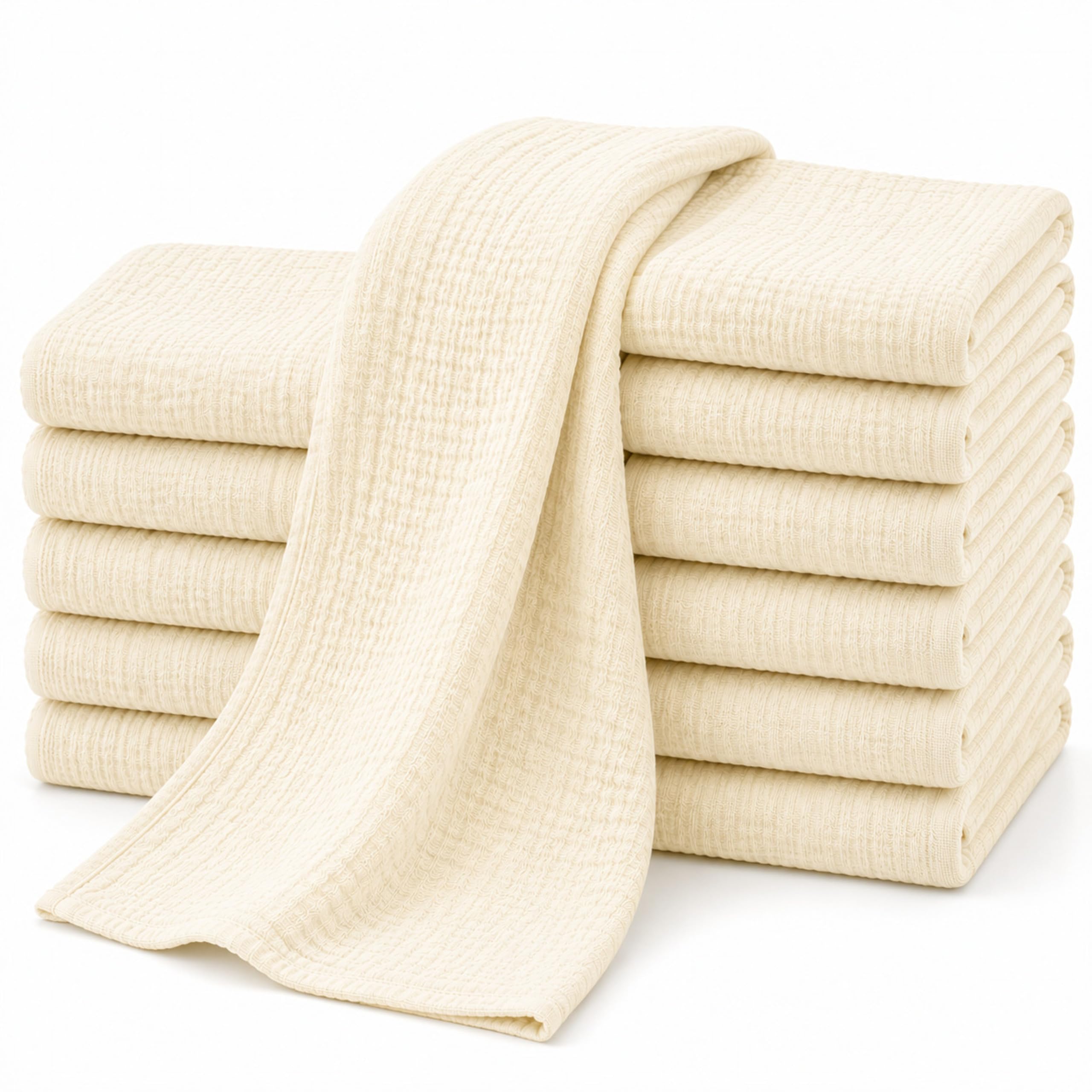 Dudu N Girlie Baby Muslin Squares 70 x 70 cm Soft Absorbent and Breathable 100% Pure Cotton Ideal for Cleaning, Wiping and Covering Newborns Plain Muslin Squares-image-8