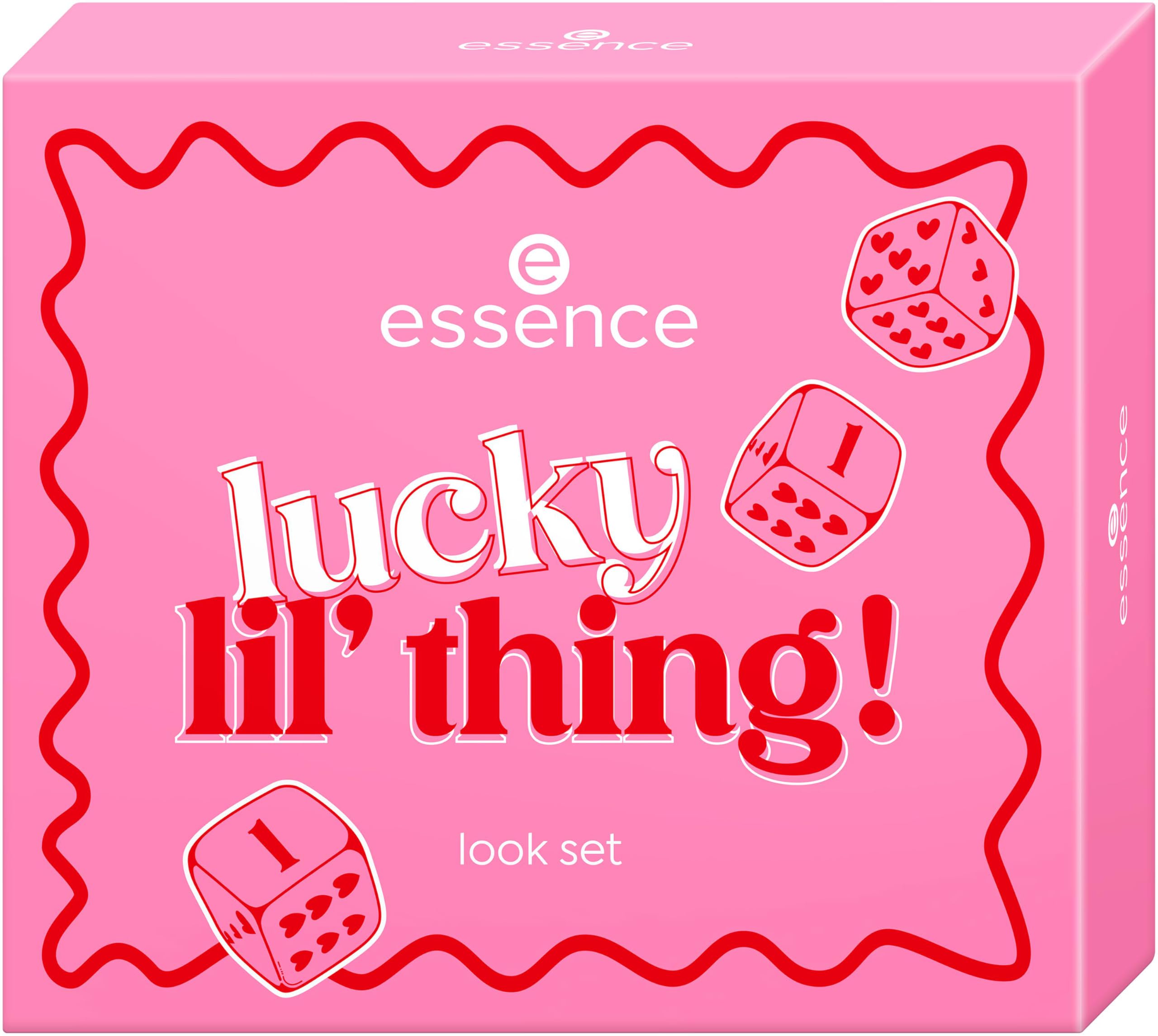 essence lucky lil' thing! look set, Multi Set, glänzend, farbintensiv, glitzernd, metallisch, acetonfrei, vegan, ohne Mikroplastikpartikel, ohne Parabene, 1er Pack (1pcs)
