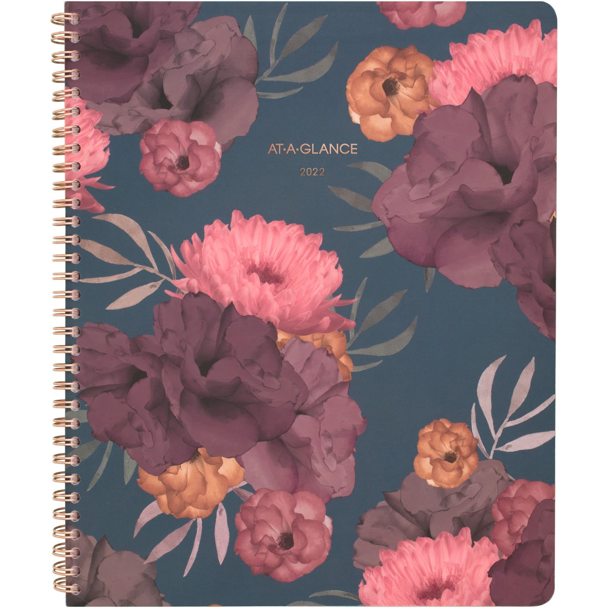 AT-A-GLANCE - Agenda semanal y mensual 2022, 8-1/2 x 11 pulgadas, grande, romance oscuro (5254-905)