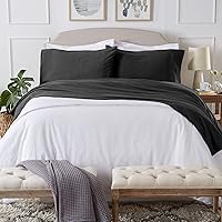 Vista 60 de Great Bay Home Cotton Jersey Knit Twin Sheet Set - Ultra-Soft, Stretchy, Heathered Melange Denim Blue Bed Sheets - Cozy, Soft T-Shirt Sheet &