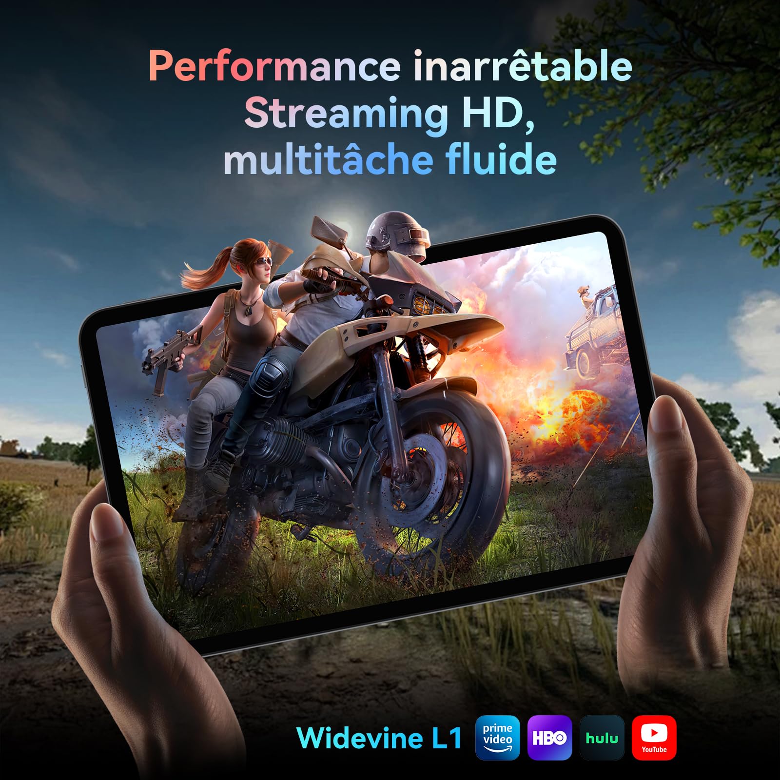 T60 Pro Tablette 13,4 Pouces avec Clavier,Tablette Android 16,120Hz Display,24 Go RAM + 256 Go ROM,Octa-Core Tablet,10000mAh, WideVine L1/GPS/Gemeni AI,Tablet avec Stylo Souris,Garantie 4 Ans