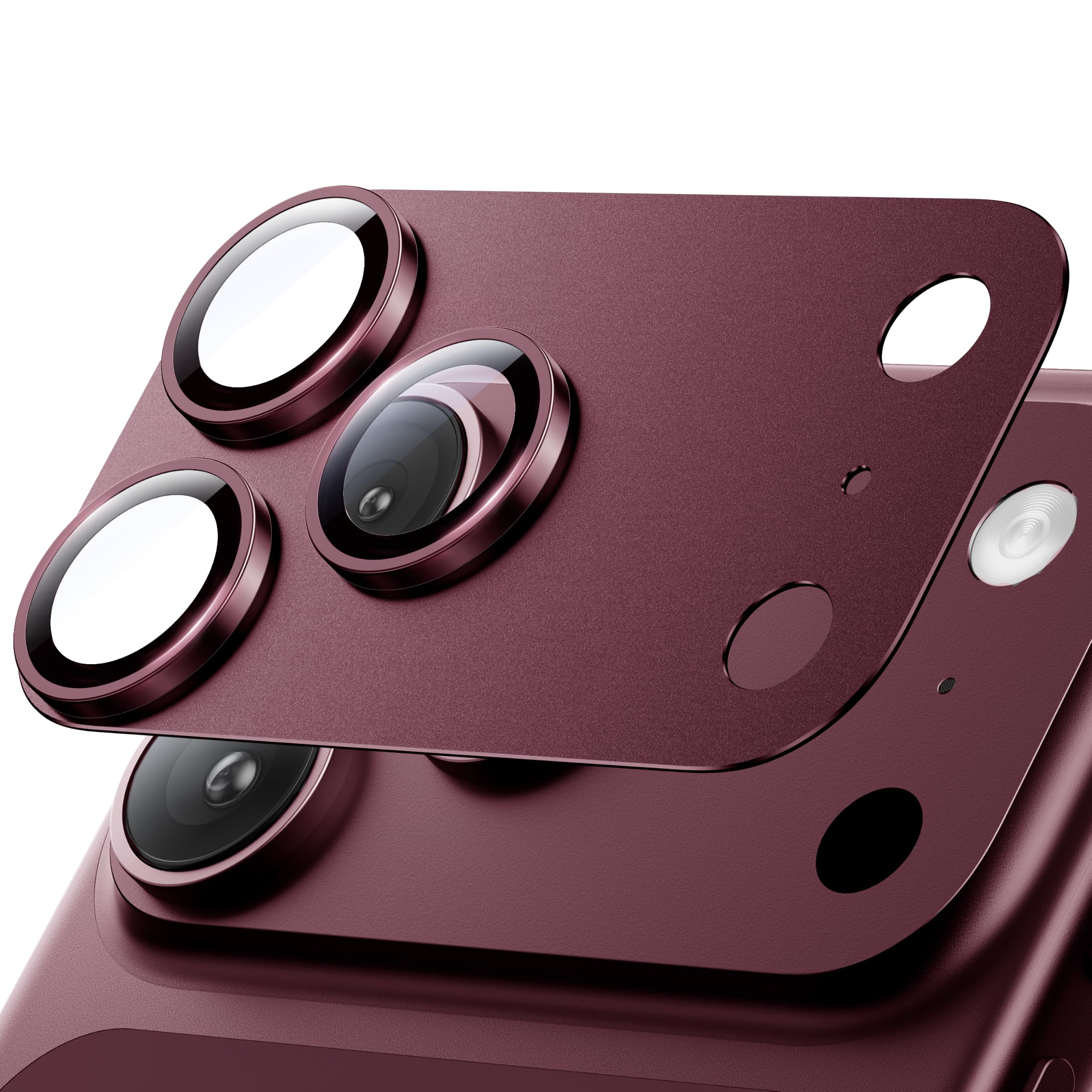 Hoerrye für iPhone 18 Pro Kameraschutz,Burgunder, 1 Stück