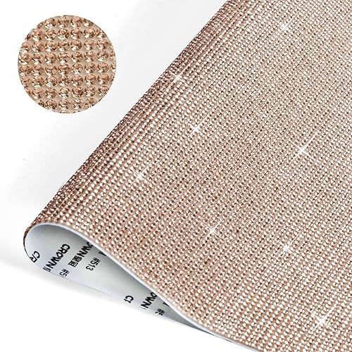 Miniatura 8 de BEADSLAND Lámina de diamantes de imitación autoadhesiva con purpurina para decoración de automóvil, 15.75 x 9.45 pulgadas (zafiro)