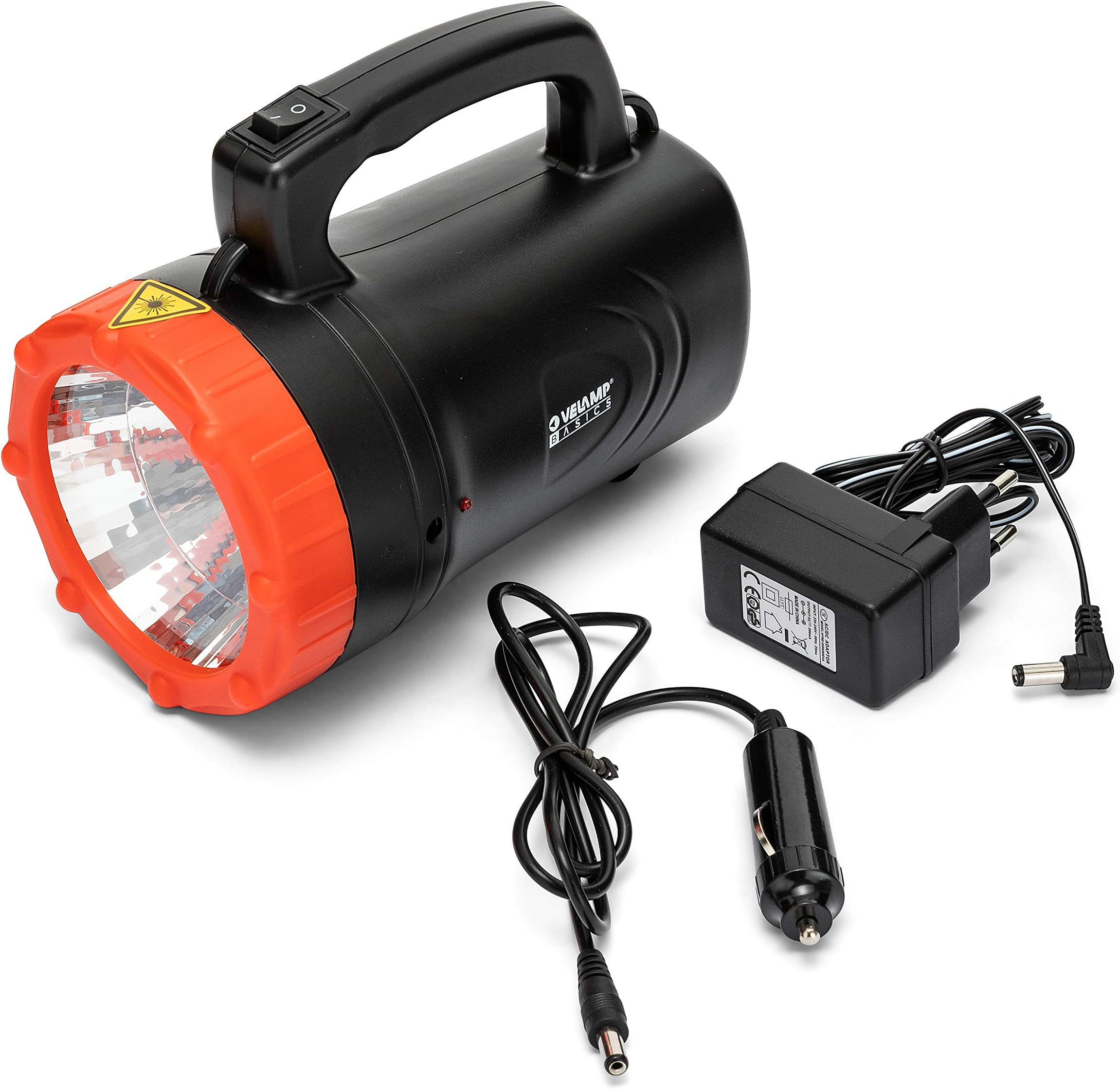 VelampSuper Bright Rechargeable LED Headlight. 90 lumens. Range: 150m, 3 Hours of Light. with loaders. for Camping, Fishing, Trekking, Emergencies, 1 W, Grey