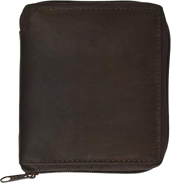 MARSHAL 100% Genuine Leather Bi-fold Mens Wallet Brown #702CF