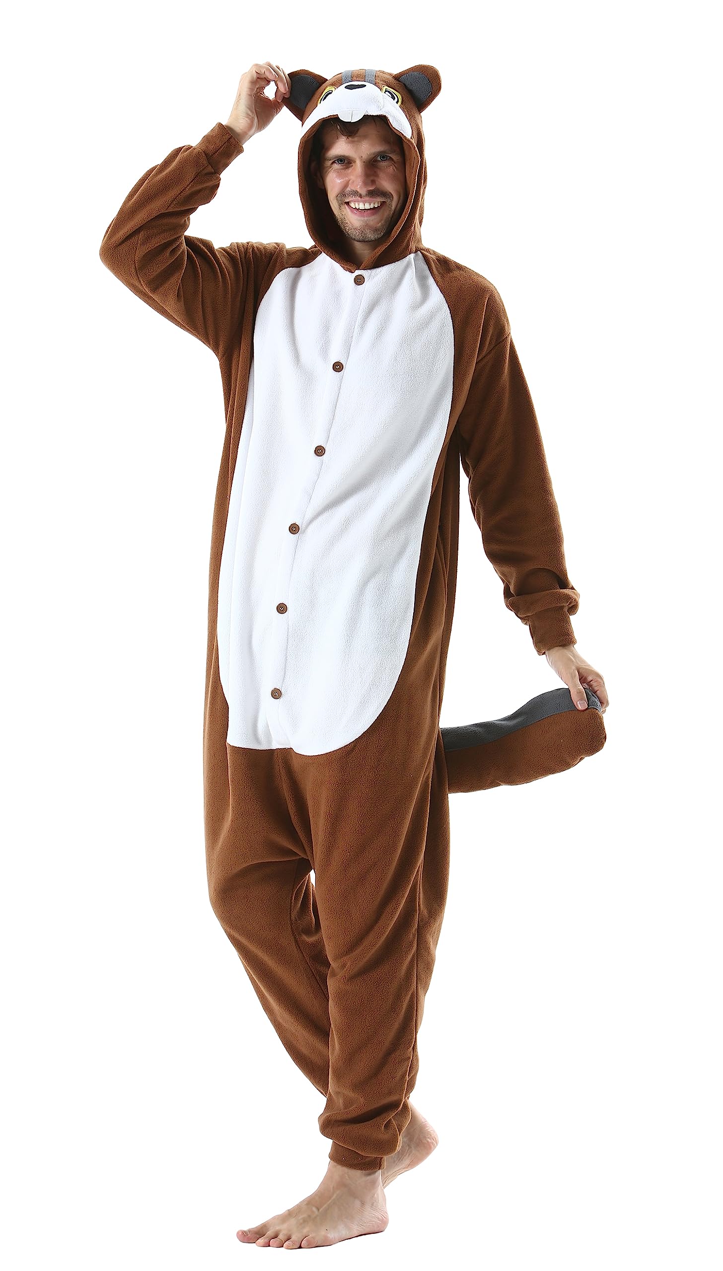 SimZoo Adulto Disfraz Pijama Unisex Pijama Kigurumi Onesie para Carnaval Halloween Cosplay Ropa de Dormir Traje de Disfraz para Navidad Festival Mujer y Hombre — view 2