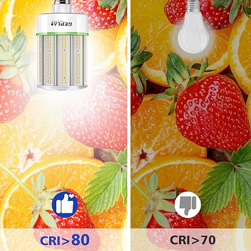 Miniatura 8 de Bombilla LED de maíz de 300 W, lámpara de bombilla E39 con base Mogul, luz diurna de 5000 K, 42,000 lm, repuesto de 1000 W, bombilla HIDMHHPS, para