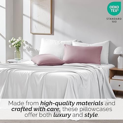 Miniatura 189 de Southshore Fine Living, Inc. Juego de 2 fundas de almohada de tamaño estándar, se adapta a almohadas de tamaño matrimonial, individual, queen, 10
